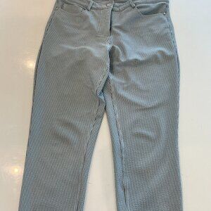 Movetes Pants, 4 way stretch Searsucker, Slim Fit Size 6